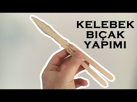 DONDURMA ÇUBUĞUNDAN KELEBEK BIÇAK YAPIMI !!!