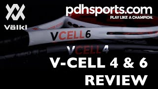 Volkl V-Cell 4 & V-Cell 6 Tennis Racket review by pdhsports.com with pro tennis player Anna Popescu