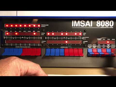 IMSAI 8080 Replica - Part 17 - Entering programs using the Front Panel and running them - STB335