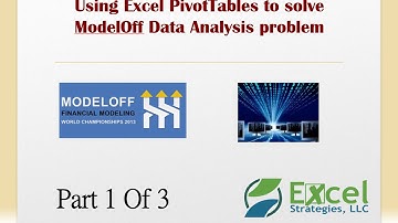 ModelOff DataAnalysis with PivotTables Part1