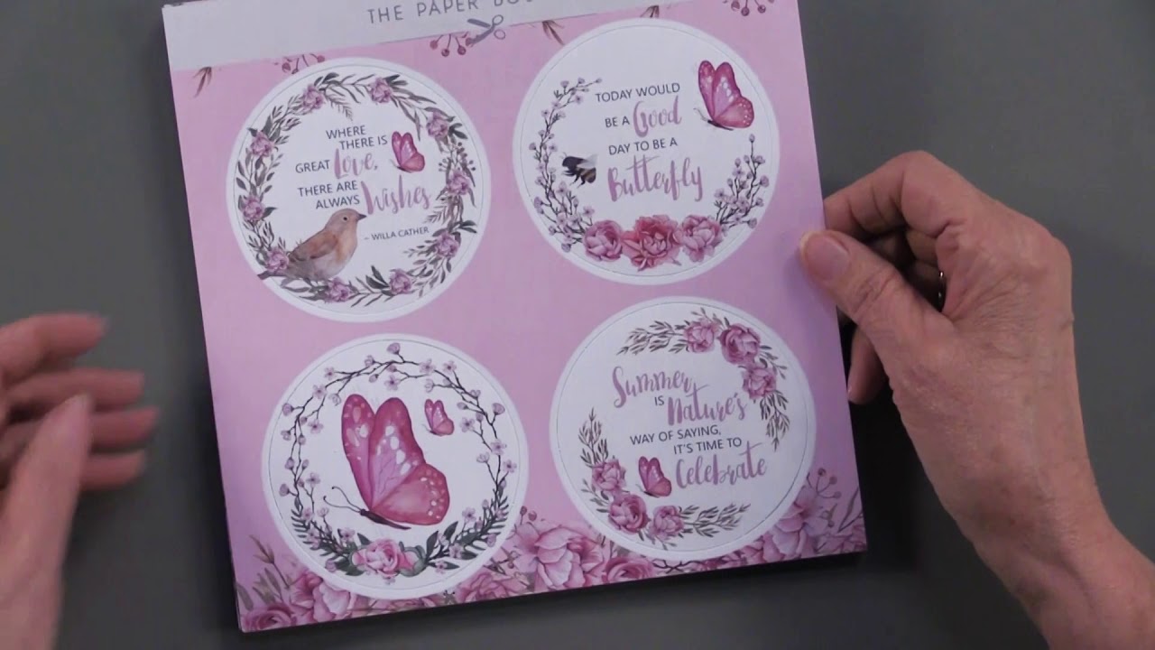 The Paper Boutique Butterfly Ballet Paper Kit instructional coach