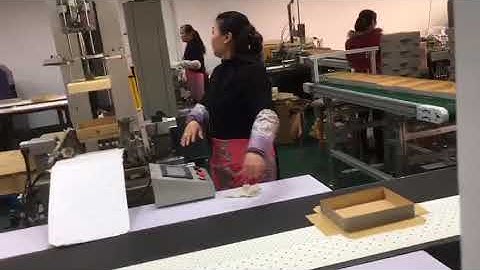 case box gluing machine with automatic position