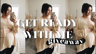 Get Ready With Me + Trying on Maternity Clothes | PINK BLUSH BLACK FRIDAY SALE + GIVEAWAY!