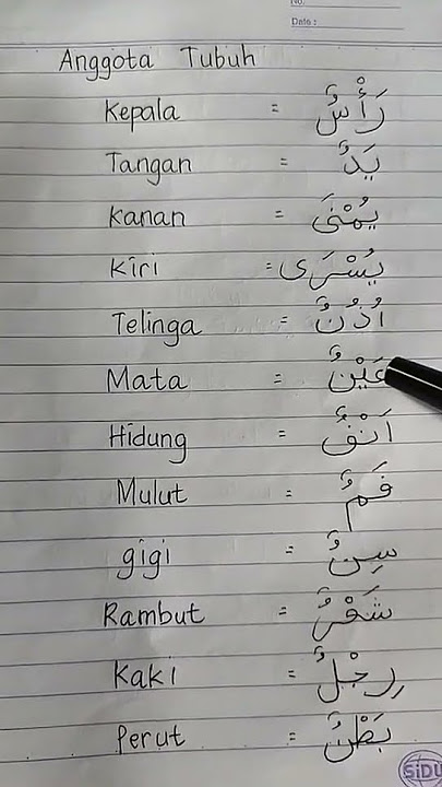 Belajar Bahasa Arab Dasar