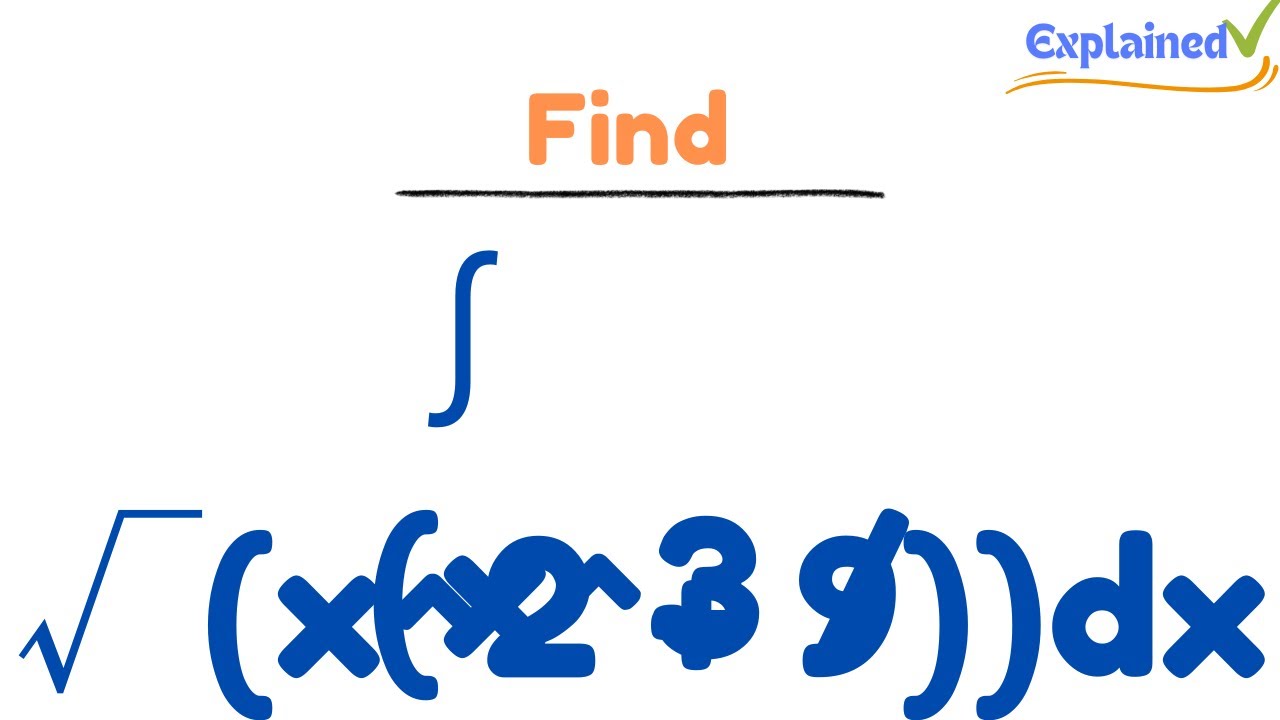 int-x-3-sqrt-x-2-9-dx-x-3-tan-theta-youtube