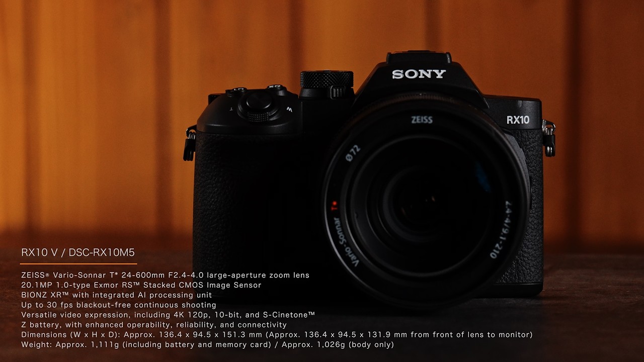 SONY RX10 デジタルカメラ Cybershot:RX10 V レビュー by 井上浩輝氏【ソニー公式】 - YouTube