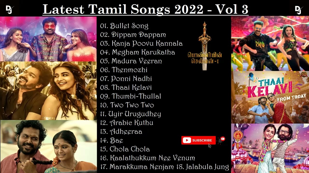 Tamil Latest Hit Songs 2022  Latest Tamil Songs  New Tamil Songs Tamil New Songs 2022 DJ Beast Vol 3