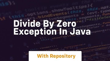 divide by zero exception in java