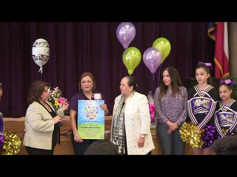 Volunteer-Employee Recognition at Manzano Middle School 3-27-18