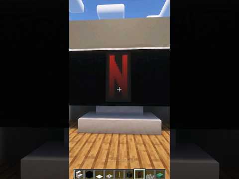 How To Make Smart TV With Netflix In Minecraft Minecraft Shorts Minecraftshorts 