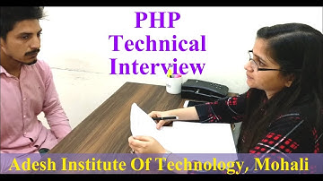 Php Technical Interview - Adesh Institute Of Technology Mohali
