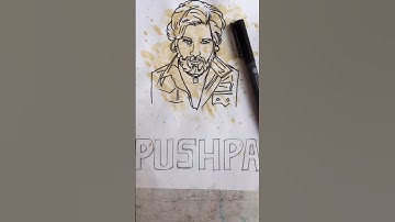 Pushpa Allu Arjun Drawing Step By Step✍🏼🖼️    #shorts #alluarjun #pushapamovie #drawing #art
