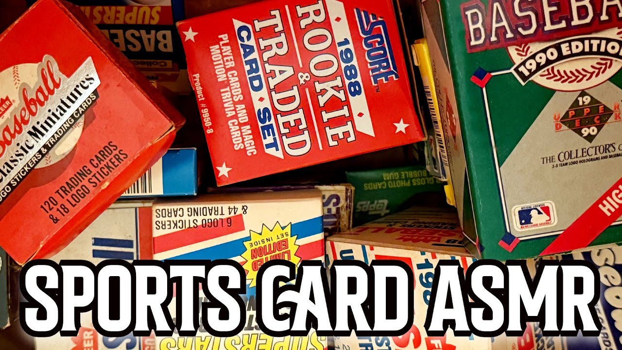 I Found A Bag of Baseball Card Sets | ASMR sounds | Sports Card ASMR