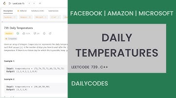 Leetcode 739 | Daily Temperatures | Medium | DSA | C++ | Using stack