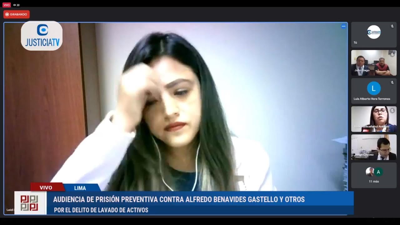 👩‍⚖️👨‍⚖️ Audiencia de prisión preventiva contra Alfredo Benavides