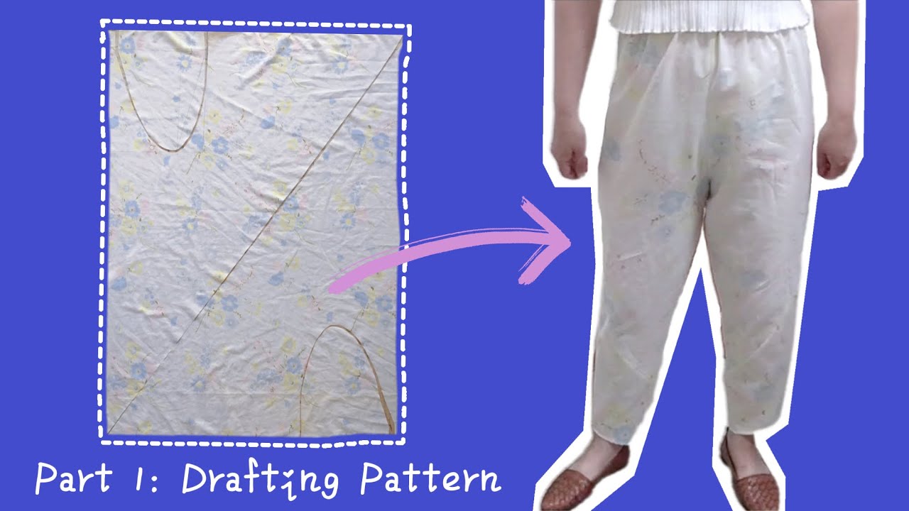 How to make high waisted pants Tailor fit zero waste spiral trousers