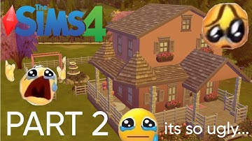 MY WORST BUILD | The Sims 4 | Random 2 Color Challenge