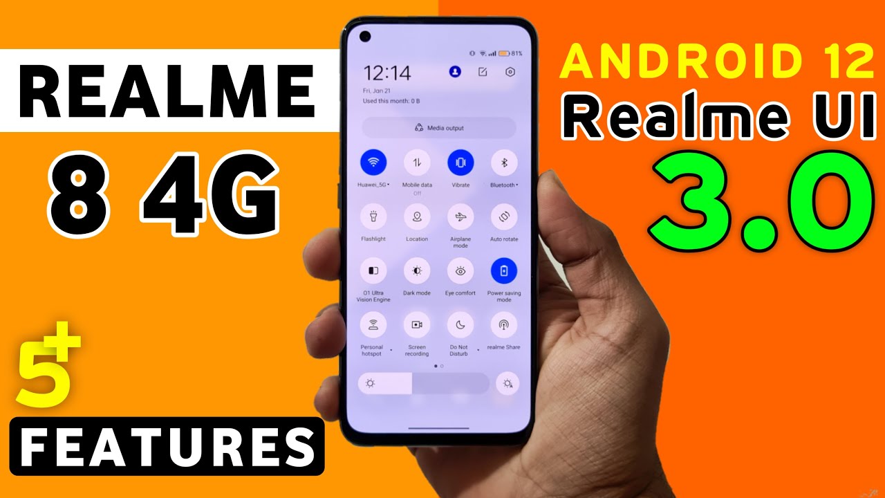 Realme 8 Realme Ui 3.0 Update Features | 5+ Hidden Features | Realme 8 NewUpdate Android 12 