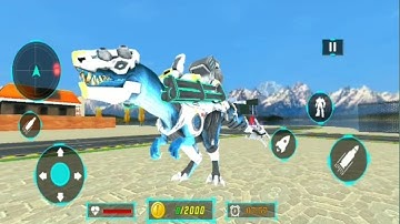 Dino Robot Car Game : Flying Robot Transforming Game
