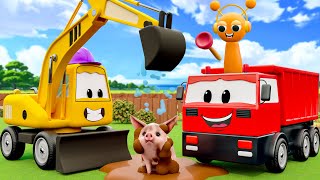 Download Lagu Excavator, Dump Truck, Bulldozer build a pigsty and more videos Construction Vehicles MP3 Download Lagu Excavator, Dump Truck, Bulldozer build a pigsty and more videos Construction Vehicles MP3