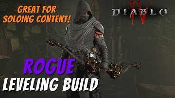 The ONLY Ranged Rogue LEVELING build you need! - Diablo 4