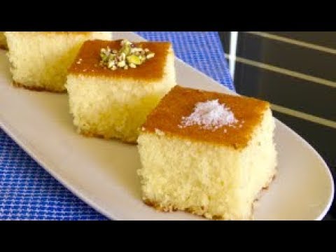 Eggless Basbousa | Eggfree Semolina Coconut Cake - Cooking From Heart