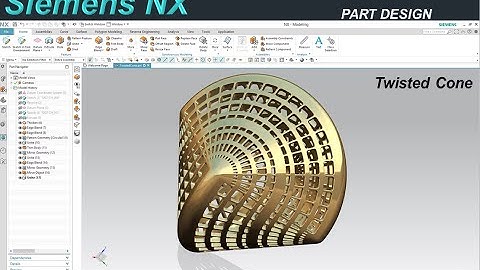SIEMENS NX - Twisted Cone