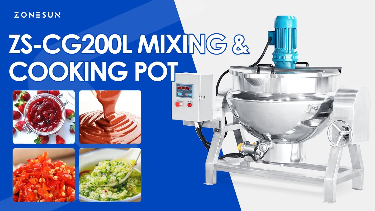 ZONESUN ZS-CG200L Sauce Heating Mixing Tank for Chocolate and Hot Sauc