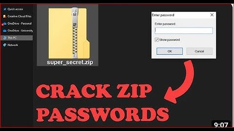 How to Open Password Protected RAR or ZIP File without Password in Windows 10