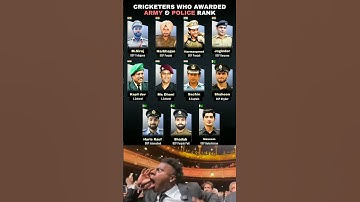 CRICKETERS WHO AWARDED ARMY & POLICE RANK 😱🔥 #shorts #cricket #trending