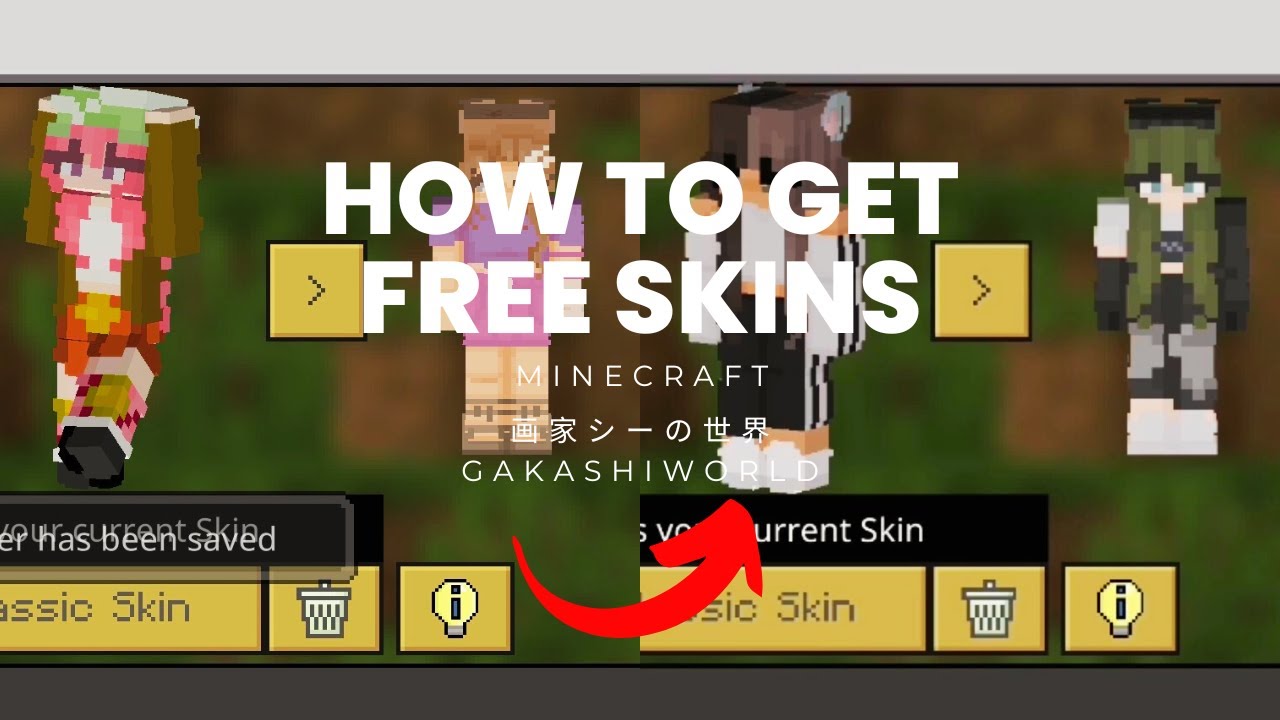 [Tutorial] How to Get Free Skins in Minecraft | Pocket Edition - YouTube