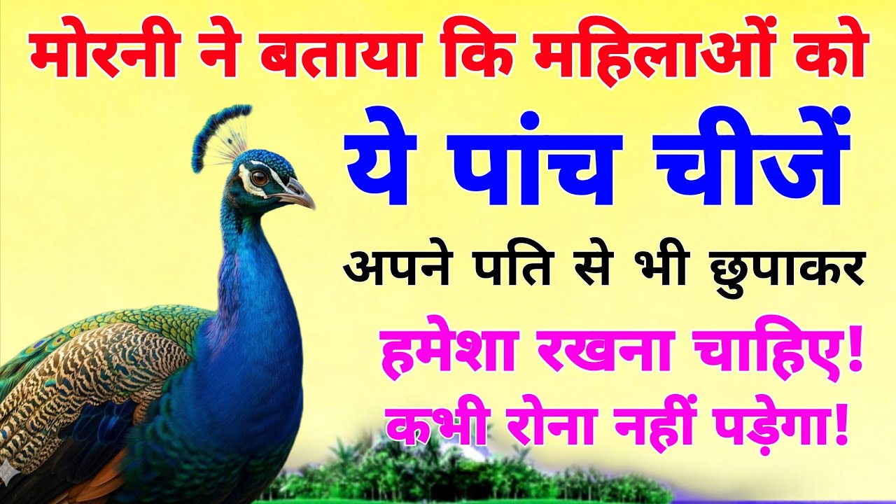 मोरनी ने बताया कि महिलाओं को ये पांच बातें अपने पति से भी छुपाकर रखनी चाहिए || कभी रोना नहीं पड़ेगा!