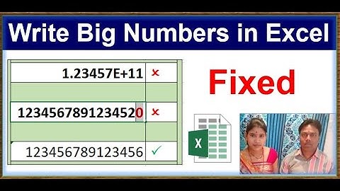 एक्सेल में बड़ी संख्याएँ लिखें | एक्सेल में 16 अंकों की संख्या कैसे लिखें | एक्सेल