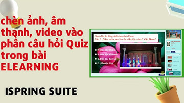 Trang trí nền bài tập Trắc nghiệm quizz trong elearning / ispring suite