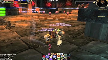 A GM giving assistance in Blackwing lair in WoW: Razorgore Bug