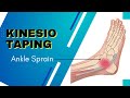 THE BEST and coolest Kinesiology Taping for an Ankle inversion sprain