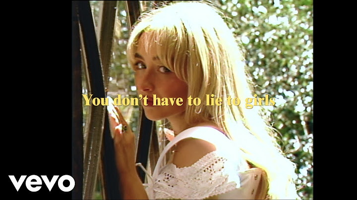 Sabrina Carpenter - Lie To Girls (Official Lyric Video)