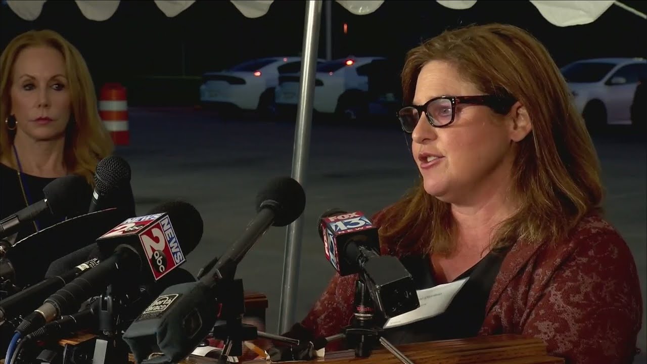 News conference with media witnesses following the execution of convicted murderer Don Johnson in Na