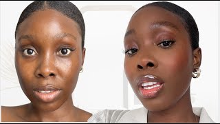 UPDATED NO FOUNDATION MAKEUP TUTORIAL | DARK SKIN screenshot 1