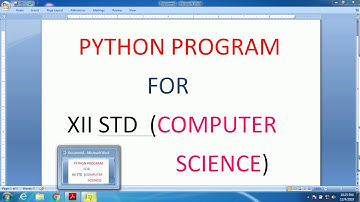 XII Std computer science practical