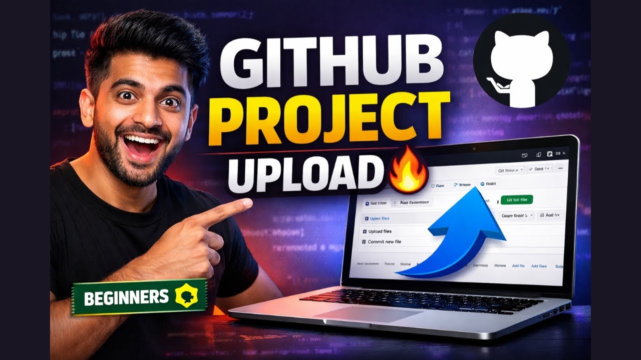 How to upload projects on GitHub ? | Easiest way to upload any project ...