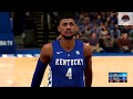 NBA 2K20 Kentucky Wildcats Vs Memphis Tigers NCAA 2K20 