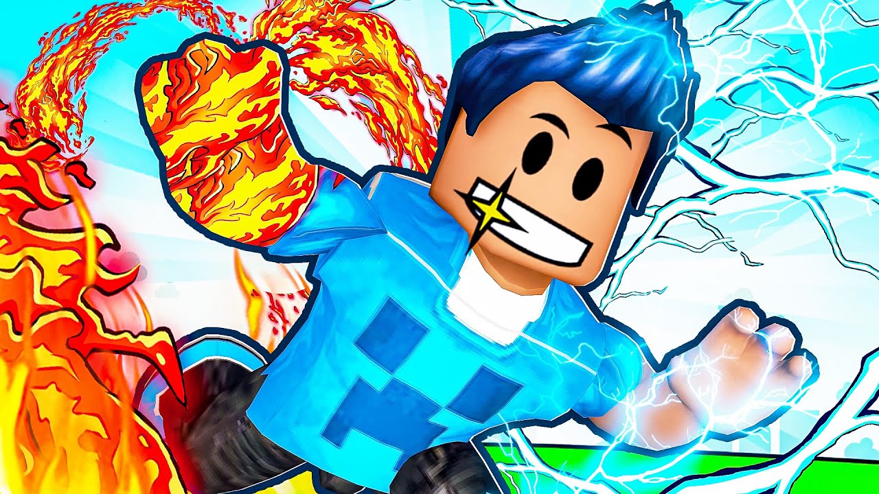 USEI PODERES ELEMENTAIS no Roblox