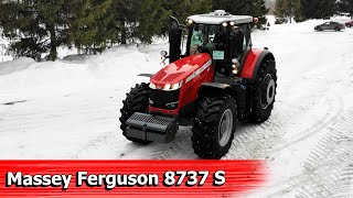 ОБЗОР ТРАКТОРА MASSEY FERGUSON 8737 S. ПЕРВЫЙ В ОБЛАСТИ.