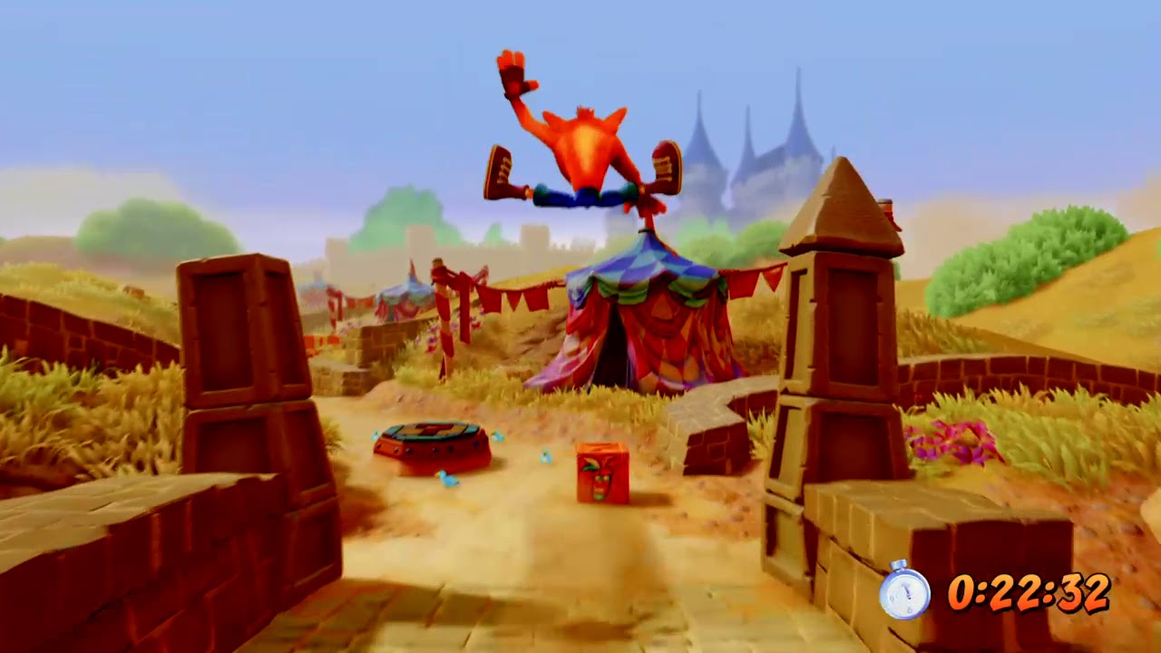 Crash Bandicoot 3 N. Sane Trilogy Toad Village Platinum Relic YouTube