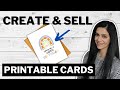 Create printable greeting cards in canva to sell on etsy step by step process