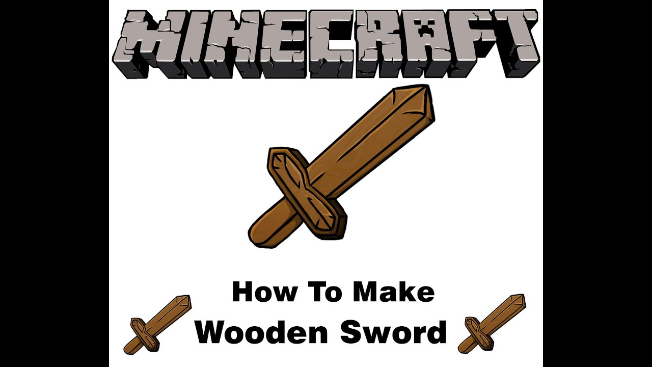 How to make Wooden sword In Minecraft | Minecraft wooden sword - YouTube