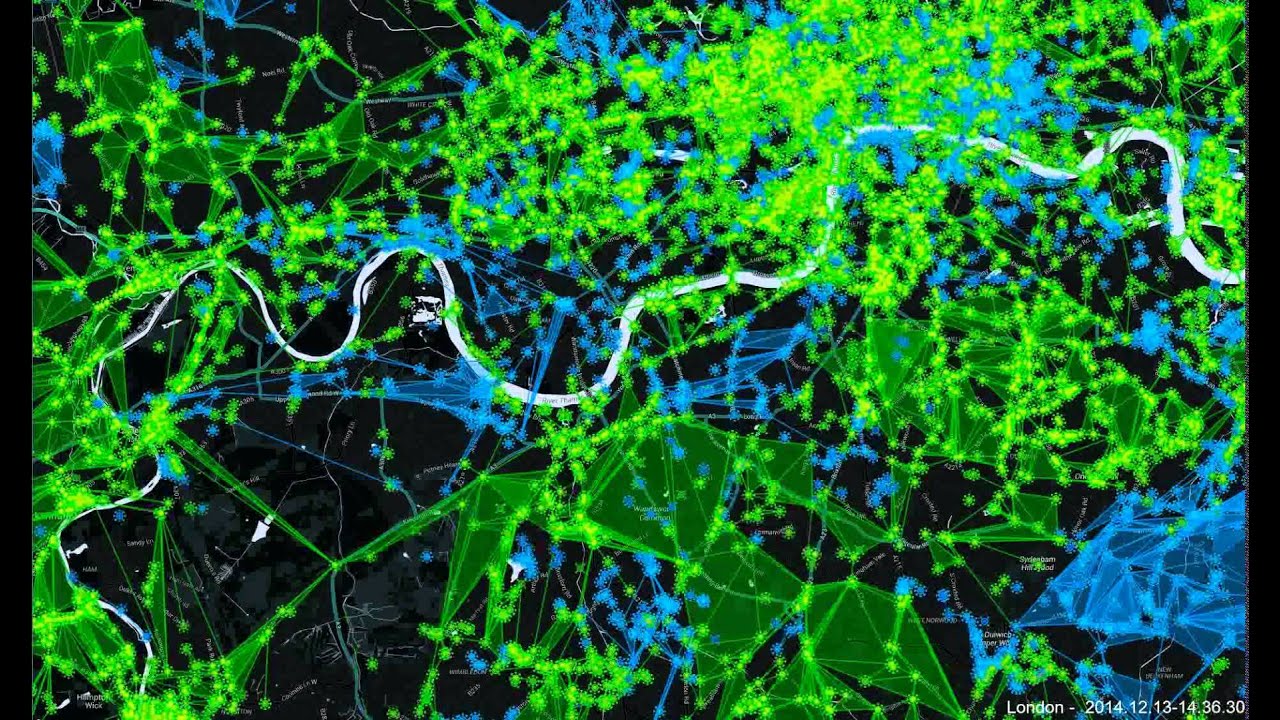 Ingress London 24hr time lapse - 13_12_2014 - YouTube