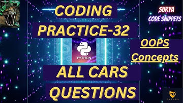 Car 5 (All cars code questions) | Coding Practice-32 | CCBP | Python | #nxtwave #idp #python