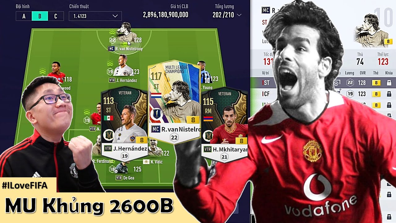 Trải Nghiệm ĐH MANCHESTER UNITED 2600 Tỷ Cùng VAN NISTELROOY MC +8, HERNANDEZ, YOUNG & MATIC VTR +8